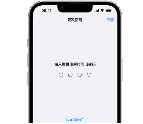 榆阳iPhone屏幕维修分享iPhone屏幕使用时间密码忘记了怎么办 