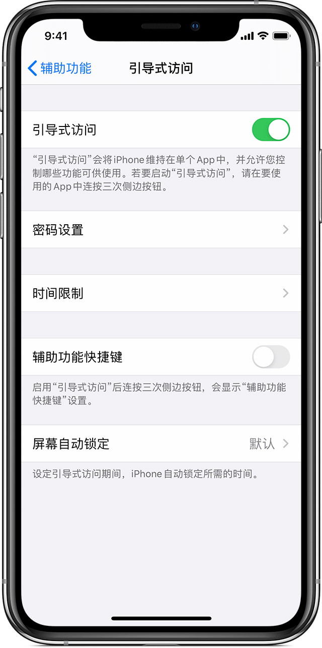 榆阳苹果手机维修分享如何在 iPhone 上退出引导式访问 